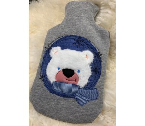 Stickdatei - Winterfreunde Doodle Appli Pinguin